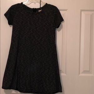 Light stripped black simple dress